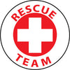 NMC HH51-HARD HAD EMBLEM, RESCUE TEAM, 2'' DIA, PS VINYL (PAK OF 25)