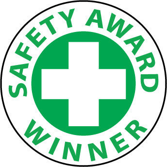 NMC HH53-HARD HAD EMBLEM, SAFETY AWARD WINNER, 2'' DIA, PS VINYL (PAK OF 25)