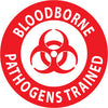 NMC HH64-HARD HAT EMBLEM, BLOOD BOURNE PATHOGENS TRAINED, 2 DIA, PS VINYL (PAK OF 25)