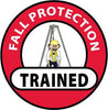 NMC HH71-HARD HAT EMBLEM, FALL PROTECTION TRAINED, 2 DIA, PS VINYL (PAK OF 25)