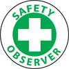 NMC HH78-HARD HAT EMBLEM, SAFETY OBSERVER, 2 DIA, PS VINYL (PAK OF 25)