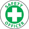 NMC HH79-HARD HAT EMBLEM, SAFETY OFFICER, 2 DIA, PS VINYL (PAK OF 25)