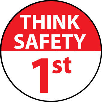 NMC HH89-THINK SAFETY 1ST, 2 DIA., PS VINYL (PAK OF 25)