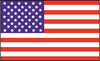 NMC HH92-(GRAPHIC AMERICAN FLAG), 7/8 X 1 5/8., PS VINYL (PAK OF 25)