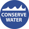 NMC HH93-CONSERVE WATER, 2DIA. PS VINYL (PAK OF 25)