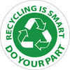 NMC HH95-RECYCLING IS SMART DO YOUR PART, 2DIA, PS VINYL (PAK OF 25)