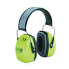 Howard Leight 1013941 by Honeywell Leightning Hi-Visibility L3HV Bright Green Metal Over-The-Head Noise Blocking Headband Earmuffs  (1/EA)