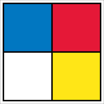 NMC HMS15P-HAZARDOUS MATERIALS SYSTEMS LABEL, 15.5X15.5, PS VINYL (PAK OF 5)