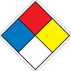 NMC HMS22L-HAZARDOUS MATERIAL SYSTEM LABELS, 2X2 PS PAPER (1 ROLL)