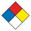 NMC HMS8P-HAZARD IDENTIFICATION SYSTEM LABELS, 8X8, PS VINYL (PAK OF 5)