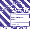 NMC HW31ALV-LABELS, HAZARDOUS MATERIALS SHIPPING, UNIVERSAL WASTE STRIPES, 6X6, PS PAPER (1 ROLL)
