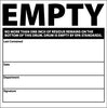 NMC HW35AL-LABELS, EMPTY..NO MORE THAN ONE INCH.., 6X6, PS PAPER (1 ROLL)