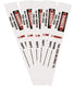 NMC IDL2-LABELS, LOCK, 3/4''X5'', PS VINYL (PAK OF 40)