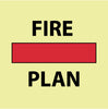 NMC IMO100R-IMO, SYMBOL, FIRE CONTROL SAFETY PLAN, 6X6, GLOW RIGID LAMINATED (1 EACH)