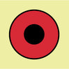 NMC IMO101P-IMO, SYMBOL, PUSH BUTTON/SWITCH FOR FIRE ALARM, 6X6, GLOW VINYL LAMINATED (1 EACH)