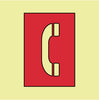 NMC IMO106P-IMO, SYMBOL, EMERGENCY TELEPHONE STATION, 6X6, GLOW VINYL LAMINATED (1 EACH)