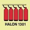 NMC IMO115R-IMO, SYMBOL, HALON 1301 BATTERY, 6X6, GLOW RIGID LAMINATED (1 EACH)