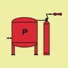 NMC IMO118P-IMO, SYMBOL, POWDER INSTALLATION, 6X6, GLOW VINYL LAMINATED (1 EACH)