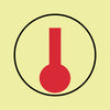 NMC IMO141P-IMO, SYMBOL, HEAT DETECTOR, 6X6, GLOW VINYL LAMINATED (1 EACH)