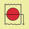 NMC IMO143P-IMO, SYMBOL, FIRE DAMPER IN VENT DUCT, 6X6, GLOW VINYL LAMINATED (1 EACH)