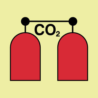 NMC IMO146R-IMO, SYMBOL, RELEASE STATION CO2, 6X6, GLOW RIGID LAMINATED (1 EACH)