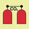 NMC IMO146P-IMO, SYMBOL, RELEASE STATION CO2, 6X6, GLOW VINYL LAMINATED (1 EACH)