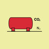 NMC IMO150R-IMO, SYMBOL, CO2/NITROGEN INSTALLATION, 6X6, GLOW RIGID LAMINATED (1 EACH)