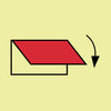 NMC IMO173P-IMO, SYMBOL, CLOSING APPLIANCE FOR EXTERIOR VENTILATION 6X6, GLOW VINYL LAMINATED (1 EACH)