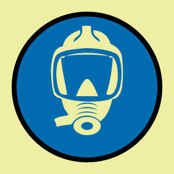 NMC IMO183R-IMO, SYMBOL, BREATHING APPARATUS, 6X6, GLOW RIGID LAMINATED (1 EACH)