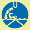 NMC IMO187P-IMO, SYMBOL, RELEASE FALLS, 6X6, GLOW VINYL LAMINATED (1 EACH)