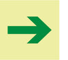 NMC IMO189R-IMO, SYMBOL, PRIMARY ESCAPE, 6X6, GLOW RIGID LAMINATED (1 EACH)