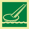 NMC IMO201P-IMO, SYMBOL, EVACUATION SLIDE, 6X6, GLOW VINYL LAMINATED (1 EACH)