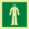 NMC IMO214R-IMO, SYMBOL, IMMERSION SUIT, 6X6, GLOW RIGID LAMINATED (1 EACH)