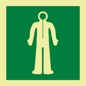 NMC IMO214P-IMO, SYMBOL, IMMERSION SUIT, 6X6, GLOW VINYL LAMINATED (1 EACH)