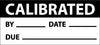 NMC INL2-INSPECTION LABEL, CALIBRATED, BLK/WHT, 1X2 1/4, PS VINYL (27 LABELS) (PAK OF 3)