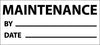 NMC INL9-INSPECTION LABEL, MAINTENANCE, BLK/WHT, 1X2 1/4, PS VINYL (27 LABELS) (PAK OF 3)