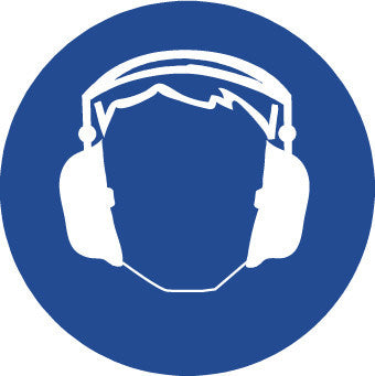 NMC ISO202AP-LABEL, GRAPHIC FOR HEARING PROTECTION, 2IN DIA, PS VINYL (PAK OF 10)