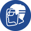 NMC ISO205AP-LABEL, GRAPHIC FOR WEAR FACE SHIELD & EYE PROTECTION, 2IN DIA, PS VINYL (PAK OF 10)
