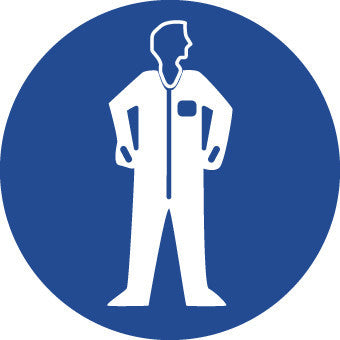 NMC ISO209AP-LABEL, GRAPHIC FOR WEAR PROTECTIVE CLOTHING, 2IN DIA, PS VINYL (PAK OF 10)