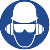 NMC ISO211AP-LABEL, GRAPHIC FOR WEAR HEAD, HEARING AND EYE PROTECTION, 2IN DIA, PS VINYL (PAK OF 10)