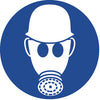 NMC ISO212AP-LABEL, GRAPHIC FOR WEAR RESPIRATORY & HEAD PROTECTION, 2IN DIA, PS VINYL (PAK OF 10)