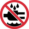NMC ISO222AP-LABEL, GRAPHIC FOR DO NOT EXPOSE TO WATER, 2IN DIA, PS VINYL (PAK OF 10)