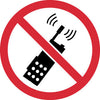 NMC ISO227AP-LABEL, GRAPHIC FOR NO PORTABLE TRANSMITTERS, 2IN DIA, PS VINYL (PAK OF 10)