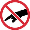 NMC ISO228AP-LABEL, GRAPHIC FOR DO NOT TOUCH, 2IN DIA, PS VINYL (PAK OF 10)