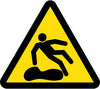 NMC ISO238AP-LABEL, GRAPHIC FOR SLIPPERY SURFACE HAZARD, 2IN DIA, PS VINYL (PAK OF 10)