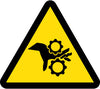 NMC ISO248AP-LABEL, GRAPHIC FOR GEAR ENTANGLEMENT HAZARD, 2IN DIA, PS VINYL (PAK OF 10)