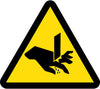 NMC ISO249AP-LABEL, GRAPHIC FOR CUT OR SEVER HAZARD, 2IN DIA, PS VINYL (PAK OF 10)