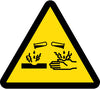 NMC ISO251AP-LABEL, GRAPHIC FOR CORROSIVE / ACID HAZARD, 2IN DIA, PS VINYL (PAK OF 10)