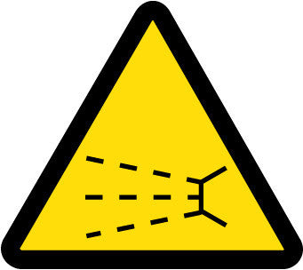 NMC ISO252AP-LABEL, GRAPHIC FOR SPLASH HAZARD, 2IN DIA, PS VINYL (PAK OF 10)