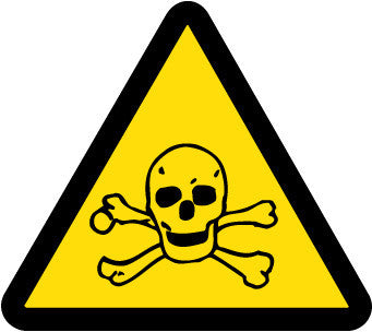 NMC ISO253AP-LABEL, GRAPHIC FOR TOXIC HAZARD, 2IN DIA, PS VINYL (PAK OF 10)